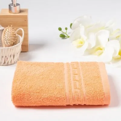 50/90 персиковый - Полотенце махровое Греция