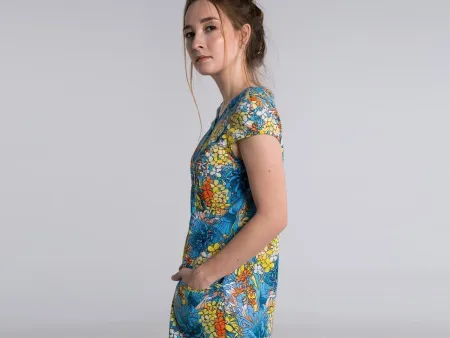 48 - голубой Халат трикотажный 151-47