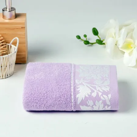 70/130 сиреневый - Полотенце махровое Муза