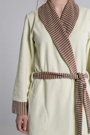 60 - молочный - Мод.141-21 Халат велюровый