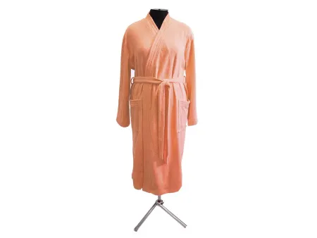 44 - Халат махровый (персиковый)