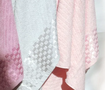 70/130 светло-розовый - Полотенце махровое Арес