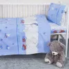 1,5 сп - вид 2 (голубой) - Постельное белье из поплина "Сплюшка" 1636