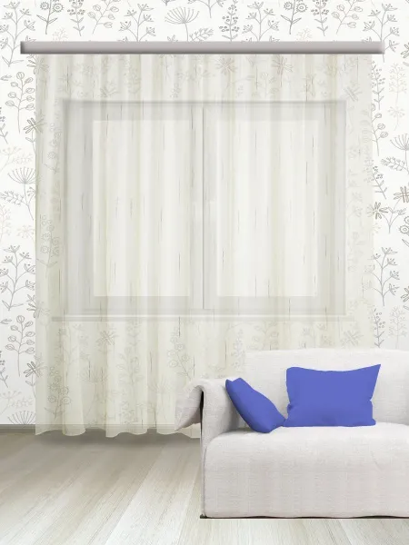 3 м (штрихи) - Гардина лин (штора легкая 200з)